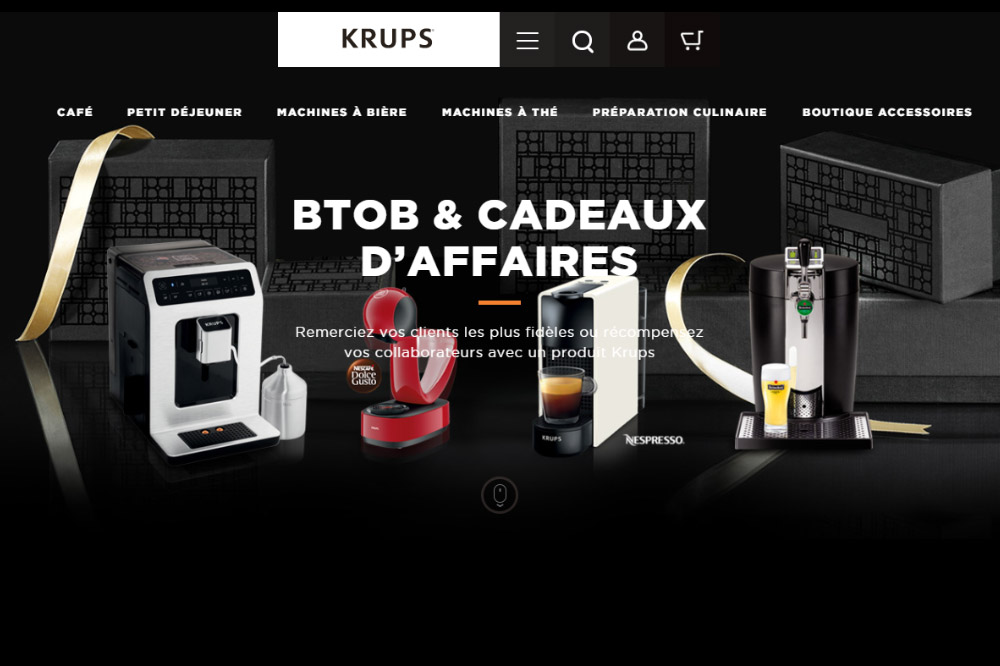B to B Cadeaux d'affaires Krups