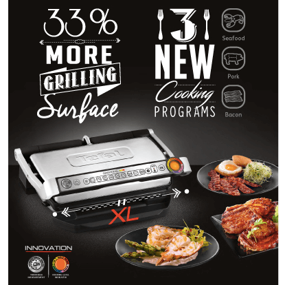 THE OPTIGRILL FAMILY EXPANDS WITH THE OPTIGRILL XL