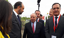 French Prime Minister Edouard Philippe visits the Groupe SEB plant in Mayenne