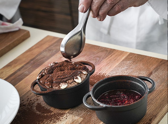 Recettes de Chefs : Pierre Gagnaire Biscuit soufflé au chocolat