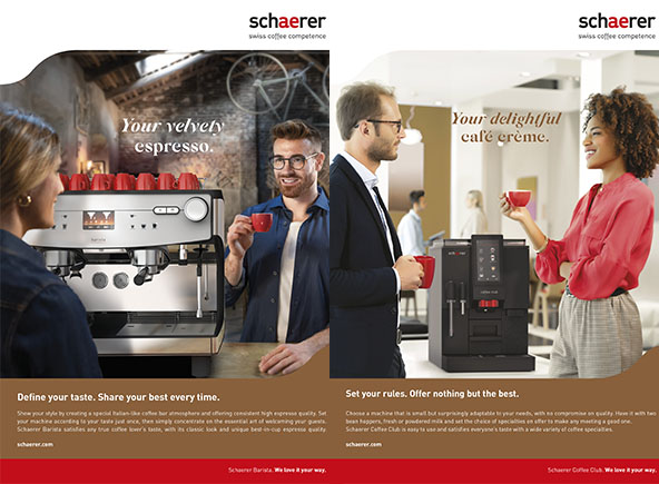 Schaerer publicity "We love it your way"