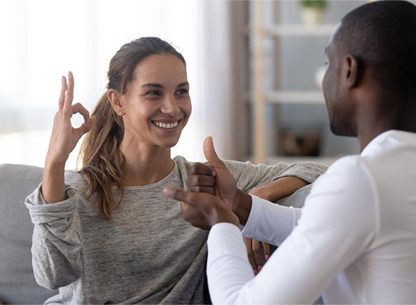 Apprentissage de la langue des signes