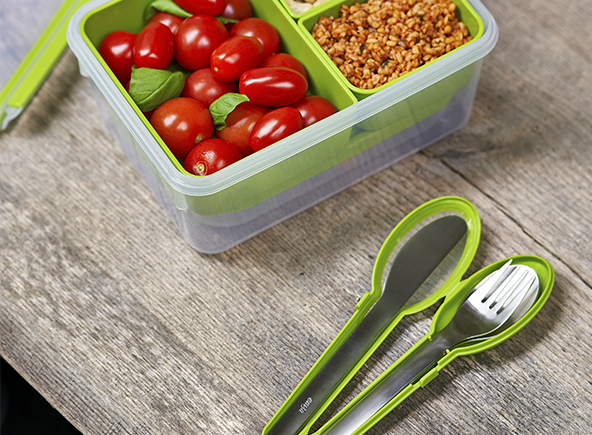 tupperware et couvert clip & go