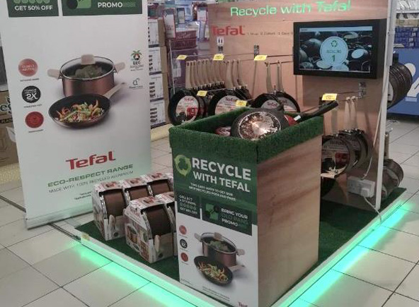 TEFAL recycling operation in store