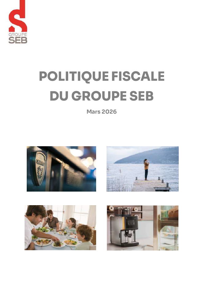Groupe SEB Politique fiscale mars 2026 