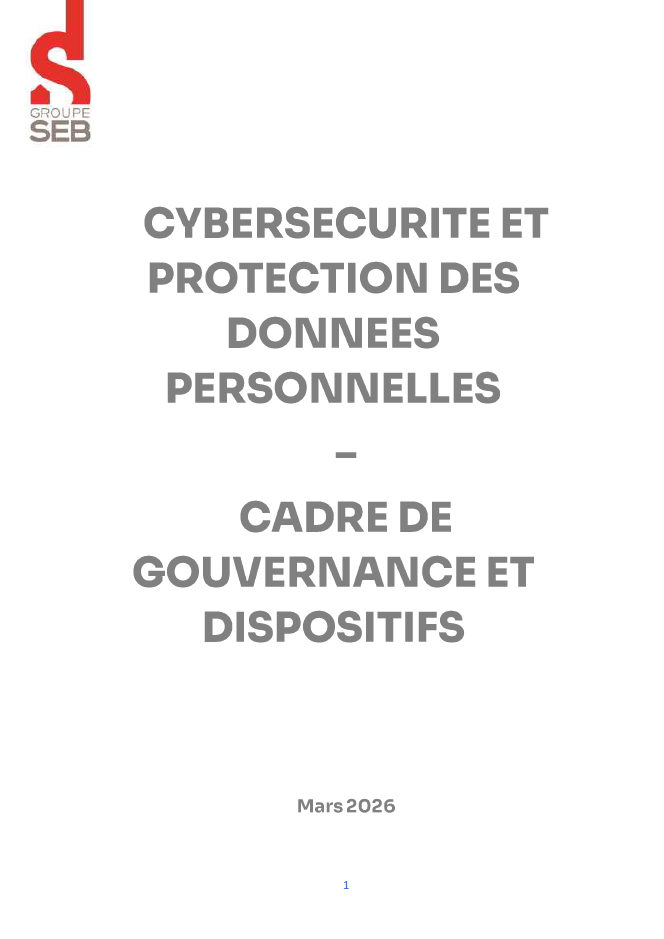 Cybersécurité et protection des données - mars 2026